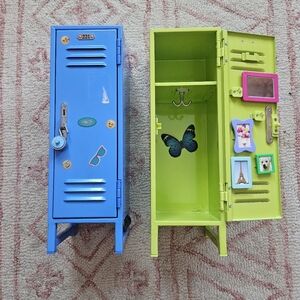 American Girl Doll lockers, schooldesk and accessories